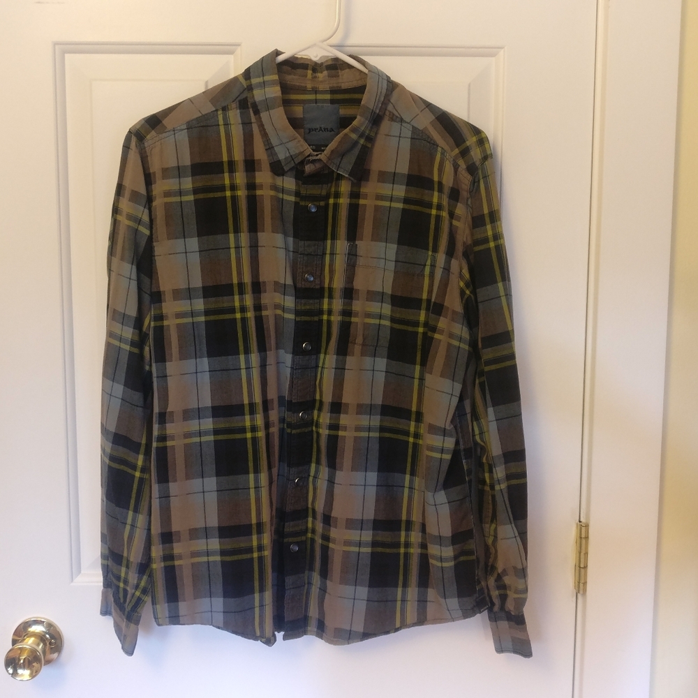 Prana button up flannel